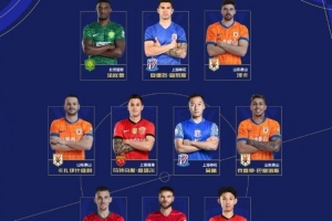 中超11月最佳阵容：法比奥、吴曦、王燊超在列，泰山三外援入围