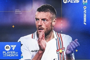 打入3球！官方：38岁瓦尔迪当选意甲11月最佳球员