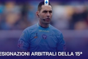 意甲第15轮裁判：克雷齐尼执法米兰萨索洛 多维里执法热那亚国米