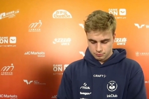 莫雷加德：我跟王楚钦说希望他早日康复，无法交手我感到非常遗憾