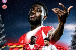 志在必得！拜仁发布对阵美因茨海报：阿方索·戴维斯、杰克逊出镜