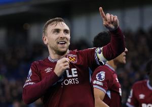 61球39助攻，鲍文为西汉姆英超参与100球，队史第二人