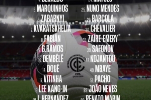 巴黎公布洲际杯决赛名单：登贝莱、马尔基尼奥斯回归，杜埃在列